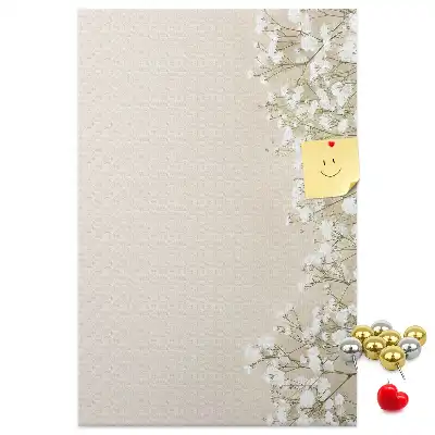 Tableau de liège décoratif Fleurs subtiles