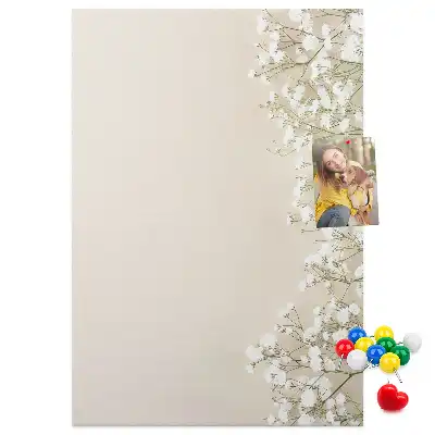 Tableau de liège décoratif Fleurs subtiles