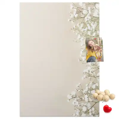 Tableau de liège décoratif Fleurs subtiles
