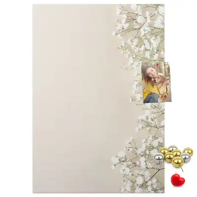 Tableau de liège décoratif Fleurs subtiles