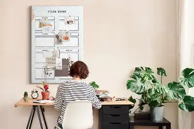 Tableau affichage liège Planificateur de santé