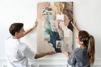Tableau de liège décoratif Taches abstraites