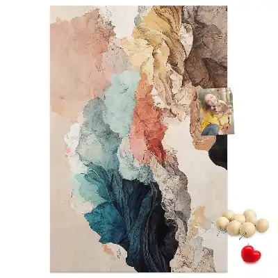 Tableau de liège décoratif Taches abstraites