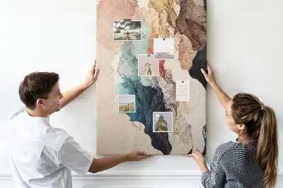 Tableau de liège décoratif Taches abstraites