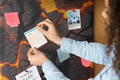 Tableau affichage liège Lave du volcan
