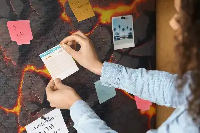 Tableau affichage liège Lave du volcan