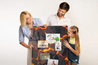 Tableau affichage liège Lave du volcan