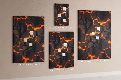 Tableau affichage liège Lave du volcan