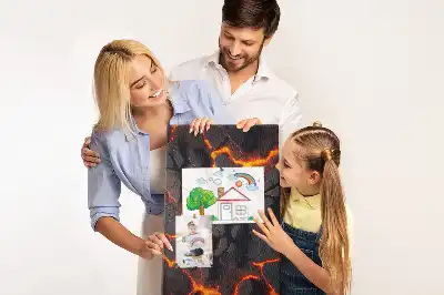 Tableau affichage liège Lave du volcan