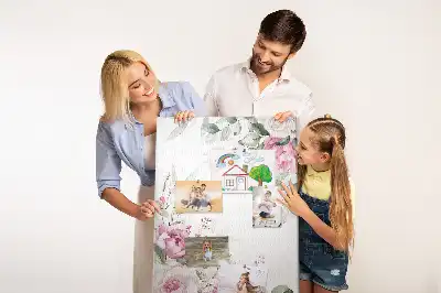 Image tableau en liège Bords fleuris