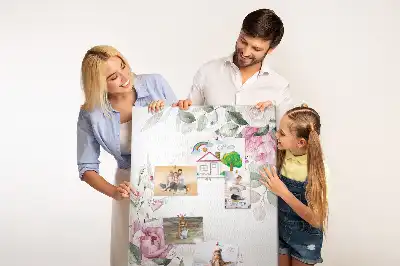 Image tableau en liège Bords fleuris