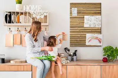 Tableau de liège décoratif Pousses de bambou