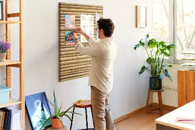 Tableau de liège décoratif Pousses de bambou
