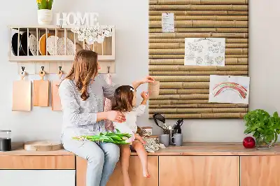 Tableau de liège décoratif Pousses de bambou