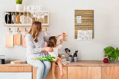 Tableau de liège décoratif Pousses de bambou