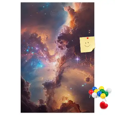 Tableau affichage liège Galaxie cosmique