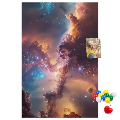 Tableau affichage liège Galaxie cosmique