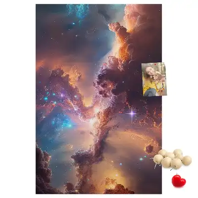 Tableau affichage liège Galaxie cosmique