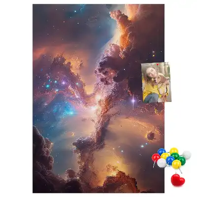 Tableau affichage liège Galaxie cosmique