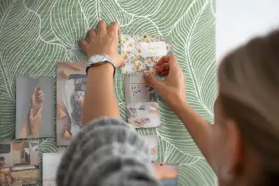 Tableau affichage liège Grand motif de feuille