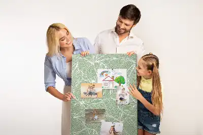 Tableau affichage liège Grand motif de feuille