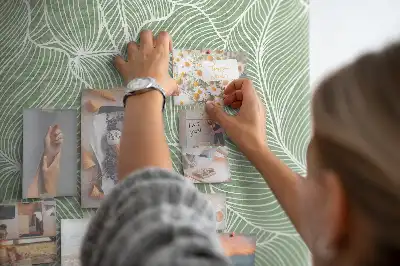 Tableau affichage liège Grand motif de feuille