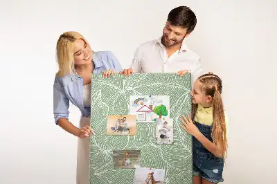 Tableau affichage liège Grand motif de feuille