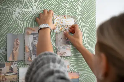 Tableau affichage liège Grand motif de feuille
