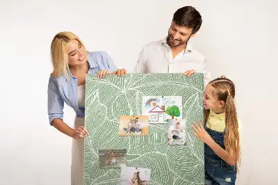 Tableau affichage liège Grand motif de feuille