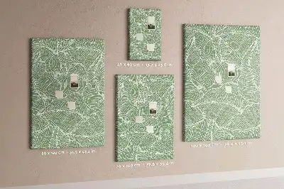 Tableau affichage liège Grand motif de feuille