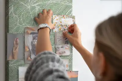 Tableau affichage liège Grand motif de feuille