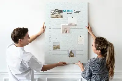 Tableau affichage liège Planification de voyage