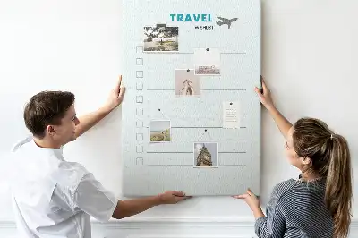 Tableau affichage liège Planification de voyage