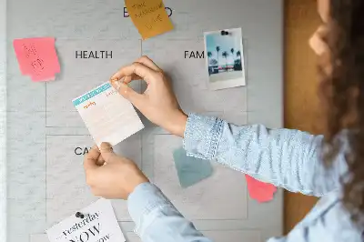 Image tableau en liège Planificateur de santé