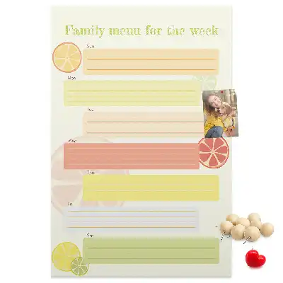 Tableau affichage liège Planificateur de menu