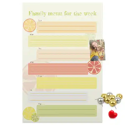 Tableau affichage liège Planificateur de menu