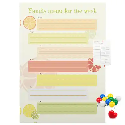 Tableau affichage liège Planificateur de menu