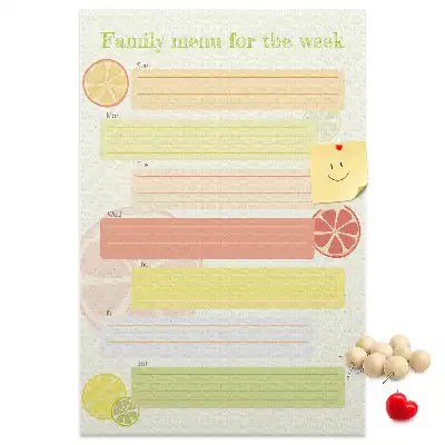 Tableau affichage liège Planificateur de menu