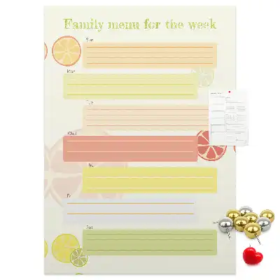 Tableau affichage liège Planificateur de menu