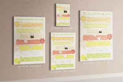 Tableau affichage liège Planificateur de menu