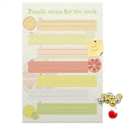 Tableau affichage liège Planificateur de menu