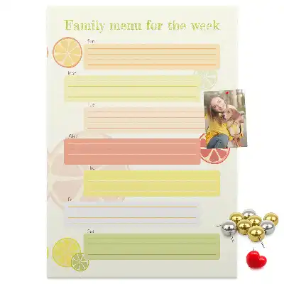 Tableau affichage liège Planificateur de menu