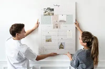 Image tableau en liège Agenda quotidien