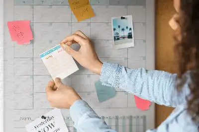 Tableau affichage liège Agenda mensuel