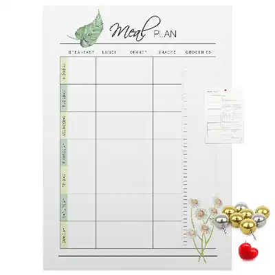 Tableau affichage liège Planificateur de repas