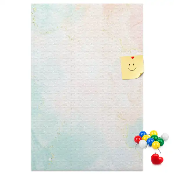 Image tableau en liège Abstraction aux pastels