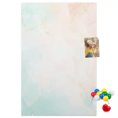 Image tableau en liège Abstraction aux pastels