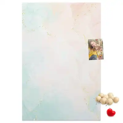 Image tableau en liège Abstraction aux pastels