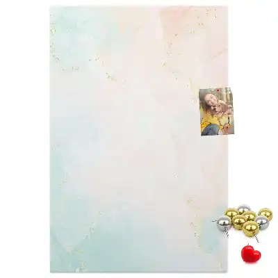 Image tableau en liège Abstraction aux pastels