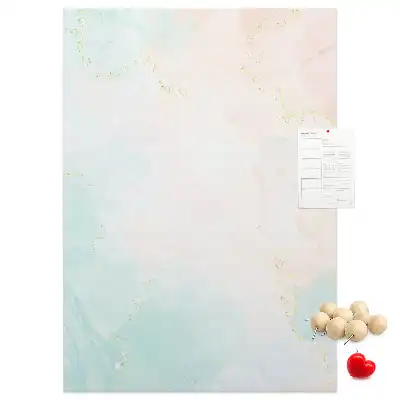 Image tableau en liège Abstraction aux pastels